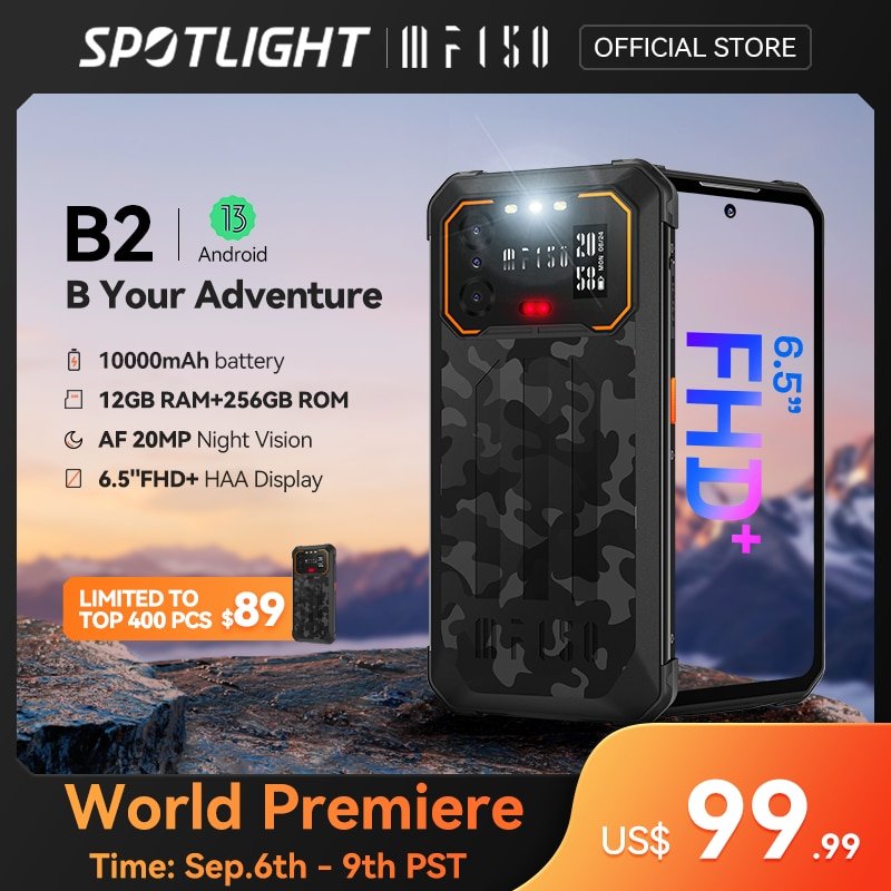 ¡Ahorra con el cupón de descuento en el nuevo IIIF150 B2 de 6,5 FHD+ con Android 13 y 10000mAh!