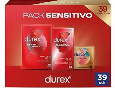 ¡Ahorra en grande con el pack Durex Sensitivo de 39 preservativos variados!
