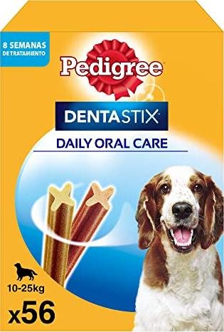 ¡Ahorra y cuida la sonrisa de tu perro mediano con nuestra oferta exclusiva de Dentastix!