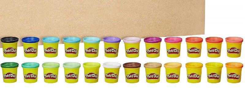 ¡Ahorra un 50% en el paquete de 24 botes multi color de Play Doh!