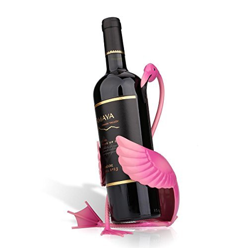 ¡Resalta tu estilo con este exclusivo soporte de flamenco para tus botellas de vino y aprovecha esta oferta especial!