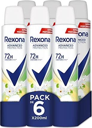 ¡Aprovecha el descuento único en el pack de 6 desodorantes Rexona Advance Protection 72H!
