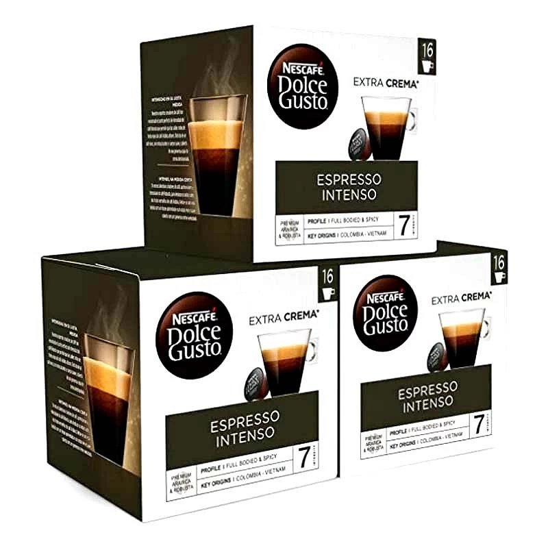 ¡Ahorra en grande con el pack de 48 cápsulas Espresso Intenso para Dolce Gusto!