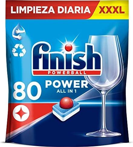 ¡Ahorra al máximo! El mejor precio en el paquete de 80 pastillas para lavavajillas Finish Powerball