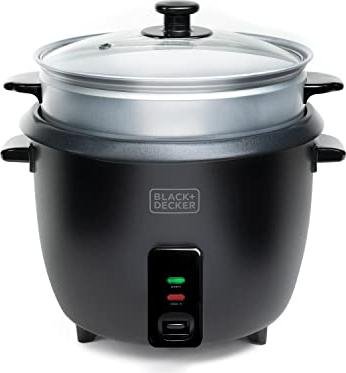 ¡Ahorra en grande con esta arrocera Black Decker de 1,8L y accesorios de vapor incluidos!