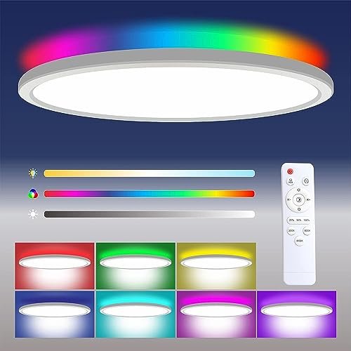¡Ahorra ya con este descuento en el increíble plafón LED RGB con control remoto!