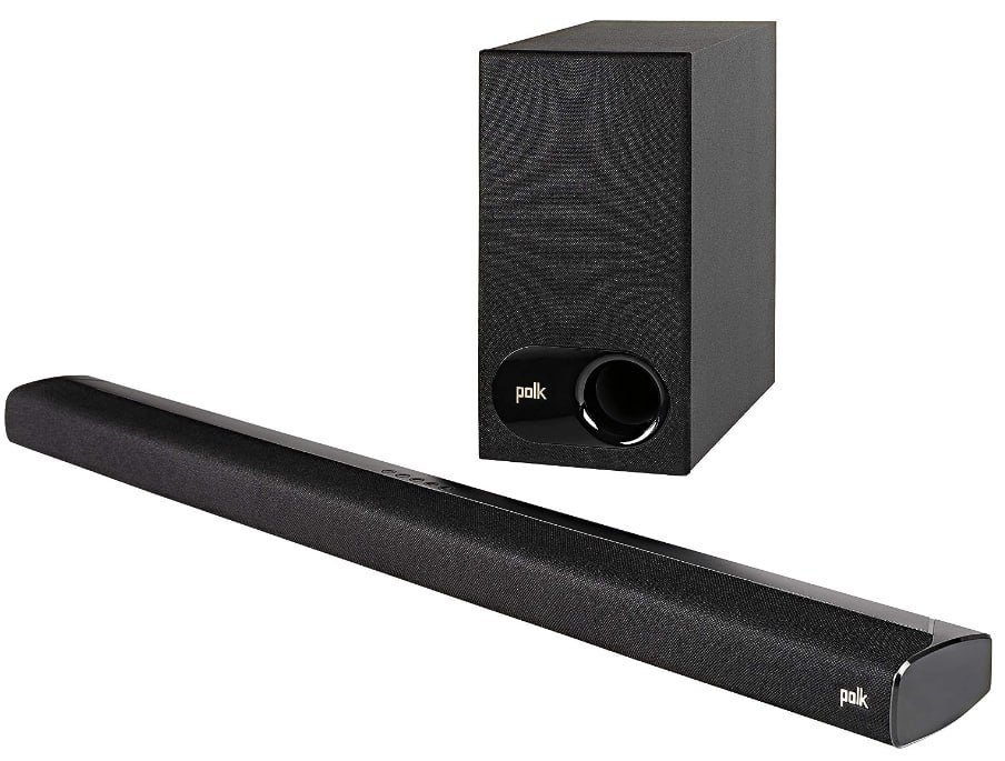 ¡Aprovecha la oferta: Barra de sonido Polk Audio con subwoofer inalámbrico a precio increíble!