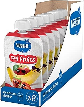 ¡Ahorra en el puré para llevar de Nestlé Cool Fruits con 8 bolsitas y disfruta de una alimentación saludable!