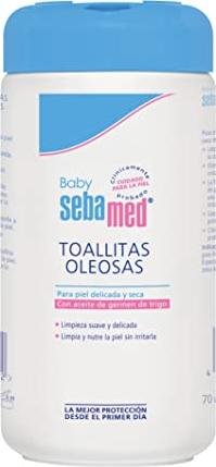¡Ahorra en las toallitas oleosas de Baby Sebamed! Descuento del 70% en 70 unidades.