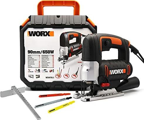 ¡Ahorra ahora! Sierra de calar pendular de Worx con 650W, maletón y juego de cuchillas ¡inmejorable oferta!