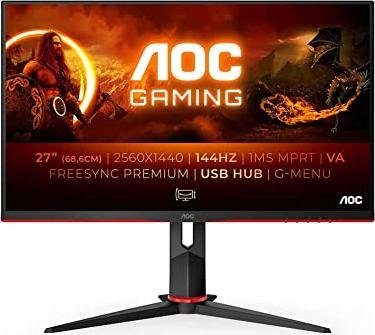 ¡Mejora tu experiencia de juego con el monitor AOC Gaming de 27 QHD 144Hz con FreeSync a precio de ganga!