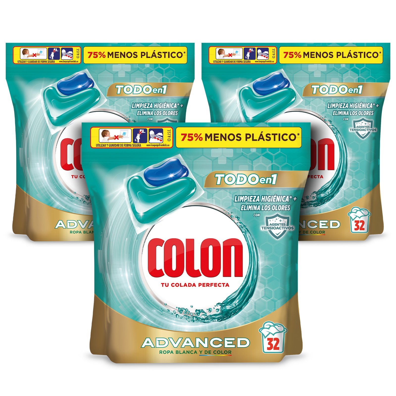 ¡Aprovecha el increíble pack de 96 cápsulas de detergente Colon Higiene Advanced y ahorra como nunca!