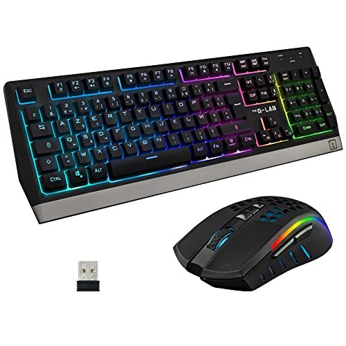 Ahorra al máximo en este combo inalámbrico de teclado y ratón The G Lab Gaming con retroiluminación.