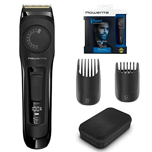 ¡Consigue el corte perfecto! Ahorra con el cortapelos Rowenta Virtuo Expert de cuchillas Titanio y 180min de autonomía.