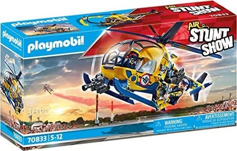 ¡Ahorra en grande en el increíble helicóptero Playmobil Air Stunt Show para niños de 5 años en adelante!