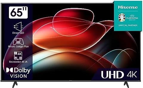 ¡Disfruta de la mejor calidad de imagen y sonido con el televisor Hisense 65 UHD 4K!