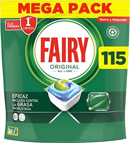 ¡Ahorra un 50% en el pack de 115 cápsulas de Fairy Original!