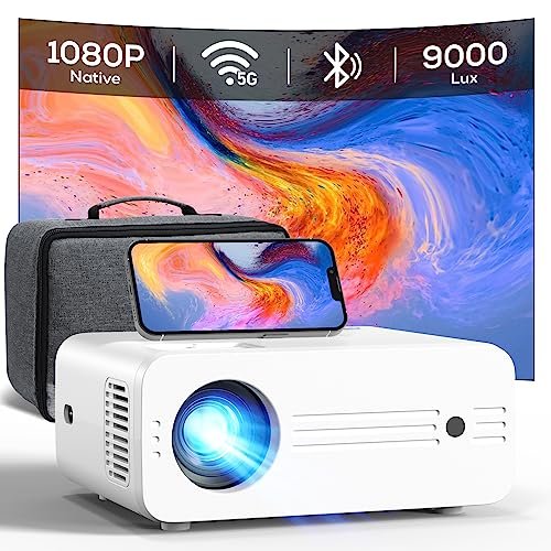 Aprovecha la última oportunidad de adquirir este proyector Wifi 5G de calidad FHD 1080P, 9000 lúmenes y compatible con pantalla de hasta 300“ con un increíble descuento. ¡No te lo pierdas!