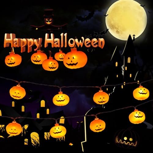 ¡Ilumina tu Halloween con descuento exclusivo en luces decorativas colgantes!