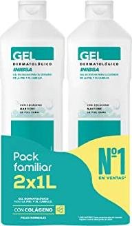 ¡50% de descuento en el pack duplo del gel de ducha Inibsa dermatológico de 1L cada uno!