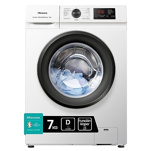 ¡Ahorra dinero hoy! Obtén la lavadora Hisense de 7Kg con vapor y control inteligente del tambor a precio reducido en nuestra web