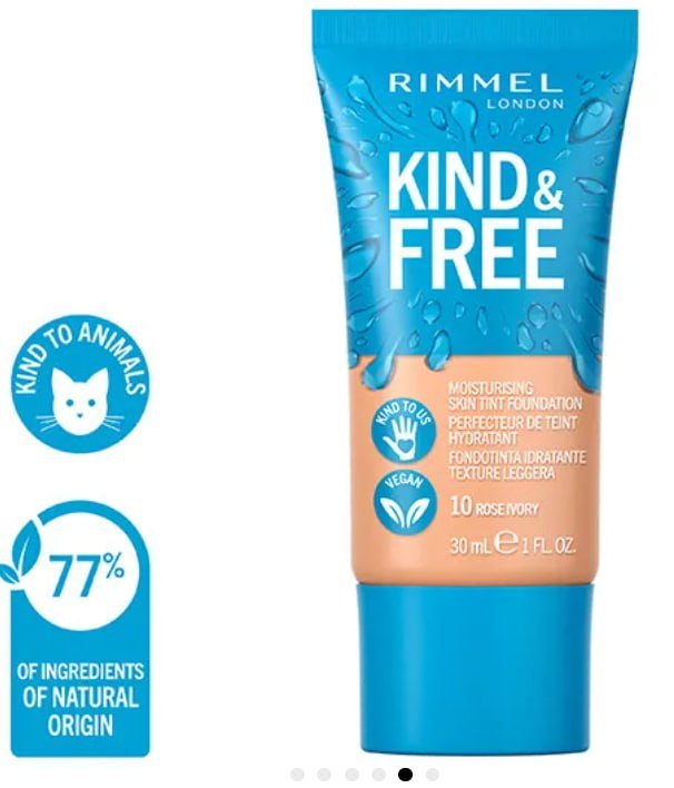 ¡Deslumbra con tu rostro perfecto! Descuento exclusivo online en la Base de Maquillaje Rimmel London Kind & Free