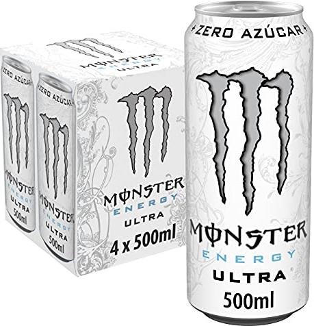 Ahorra en grande: Pack 4 latas de Monster Energy Ultra con envío Prime gratis