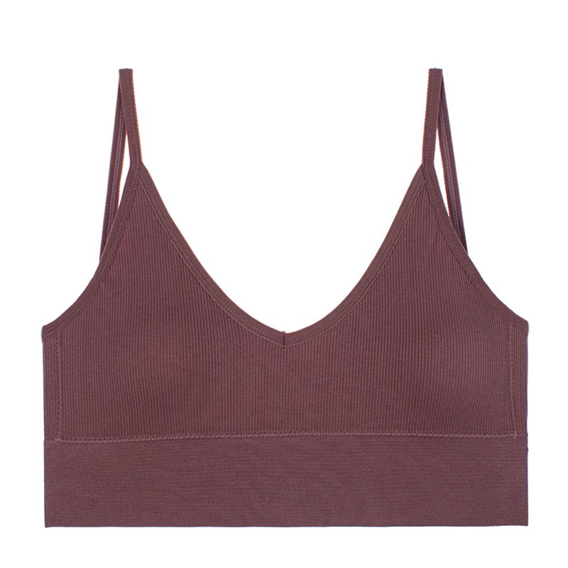 ¡Aprovecha el increíble descuento en este top deportivo de canalé con espalda en U!