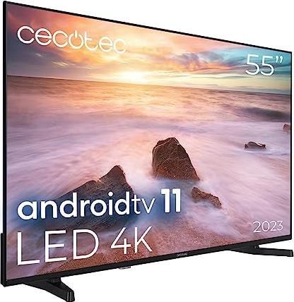 Increíble oferta: Televisor Cecotec LED 4K de 55“ con Android TV 11 y Dolby Vision Atmos al precio más bajo.