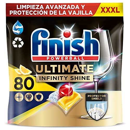 Ahorra al máximo con el paquete de 80 cápsulas para lavavajillas Finish Powerball Ultimate ¡No te lo pierdas!