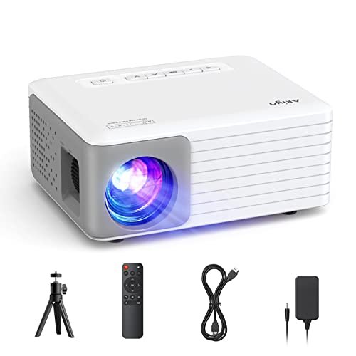 ¡Aprovecha el increíble descuento en este mini proyector portátil con trípode! ¡Vive una experiencia HD 1080P con 6500 lúmenes gracias a Akiyo!