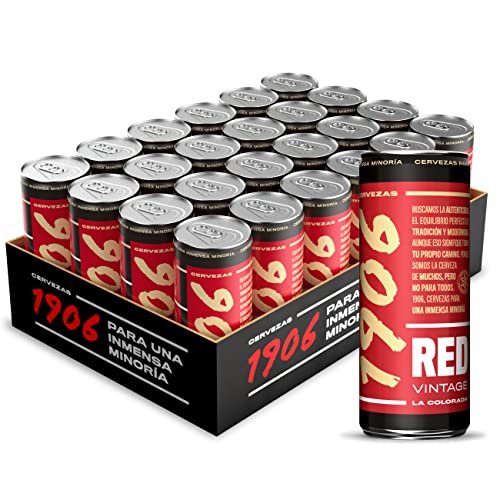 ¡Aprovecha el descuento único en el pack de 24 cervezas 1906 Red Vintage!