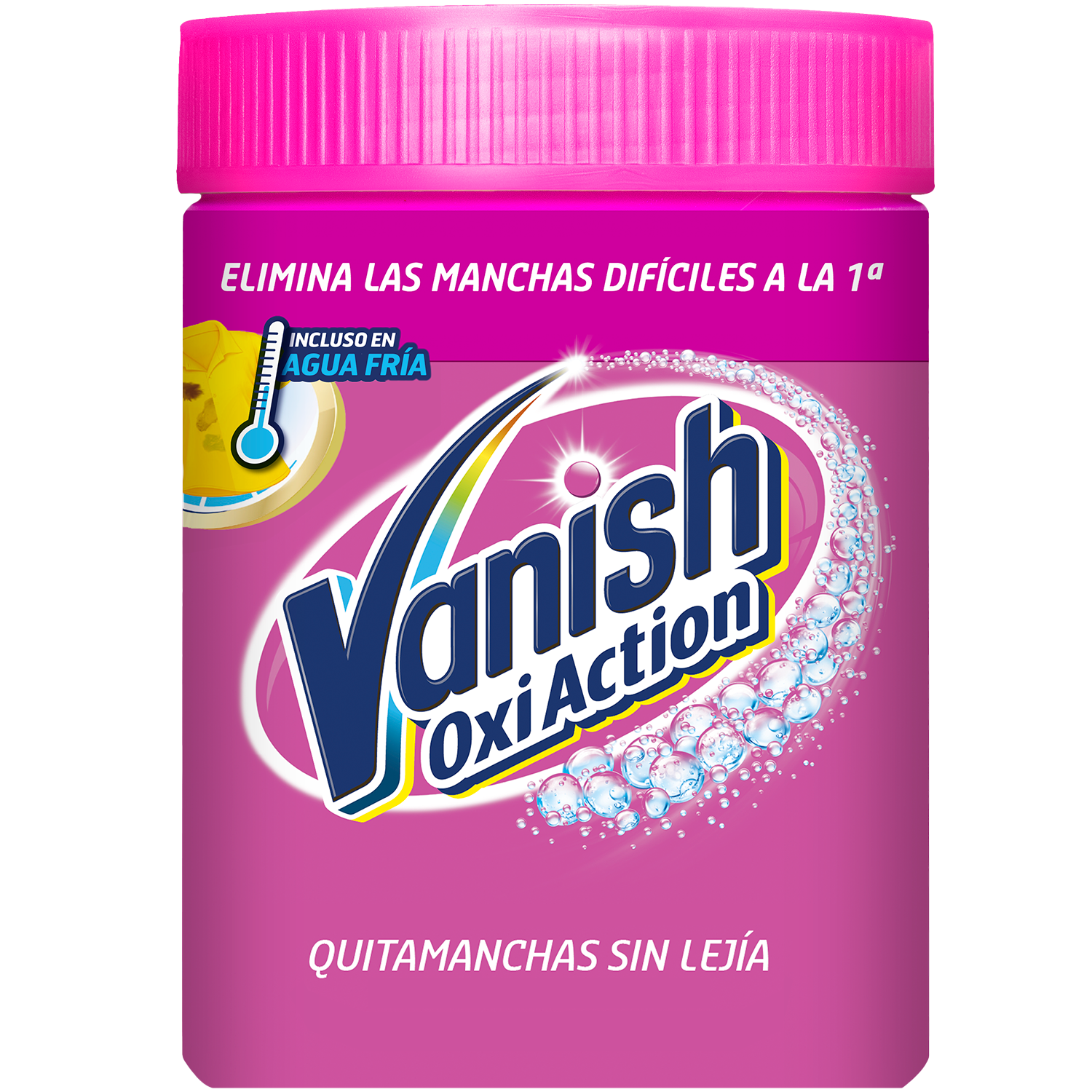 ¡Elimina las manchas de forma fácil y rápida con el quitamanchas en polvo de Vanish Oxi Action!
