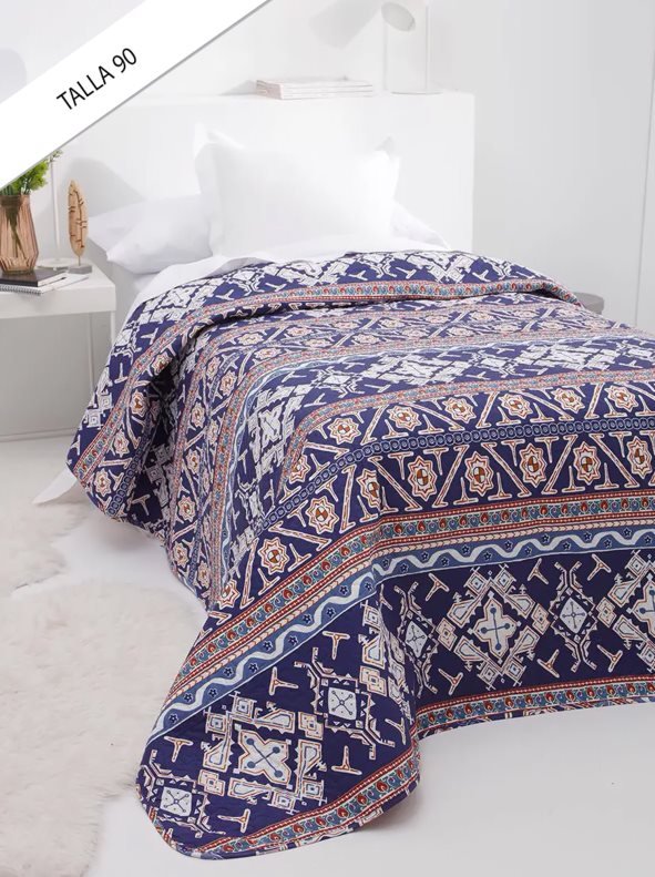 Aprovecha el increíble descuento en esta colcha reversible de estampado batik ¡No podrás resistirte!