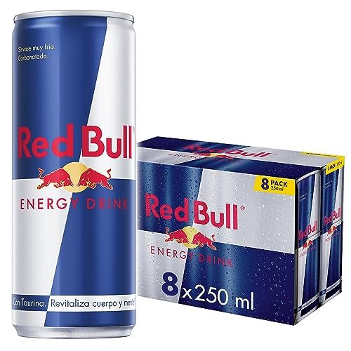 ¡Ahorra en grande y disfruta de envío Prime con el pack de 8 latas de Red Bull 250ml!