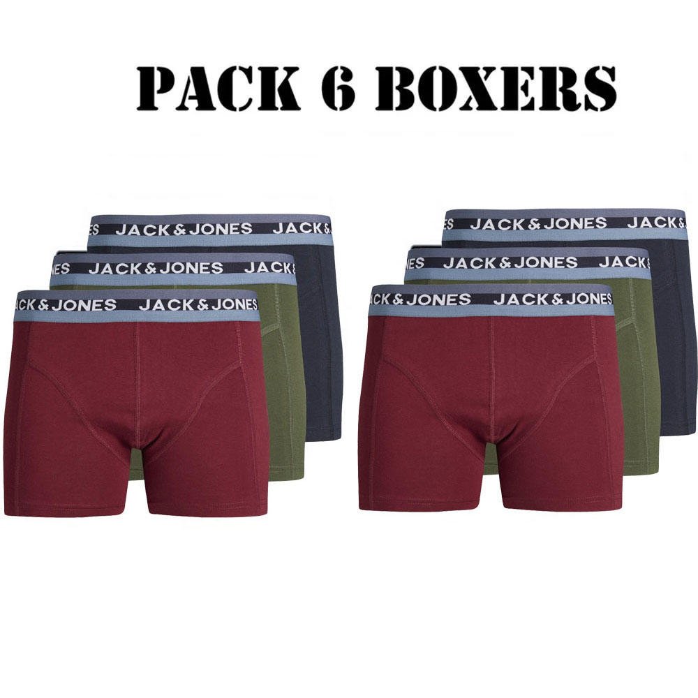 ¡Obtén el pack Maxi de 6 bóxer de algodón para hombre Jack & Jones con descuento exclusivo este Viernes!