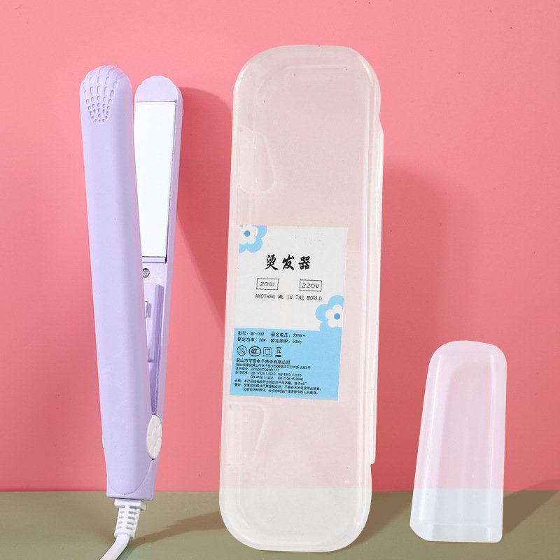 ¡Precio mini, cabello perfecto! La plancha de pelo con funda para llevar contigo.