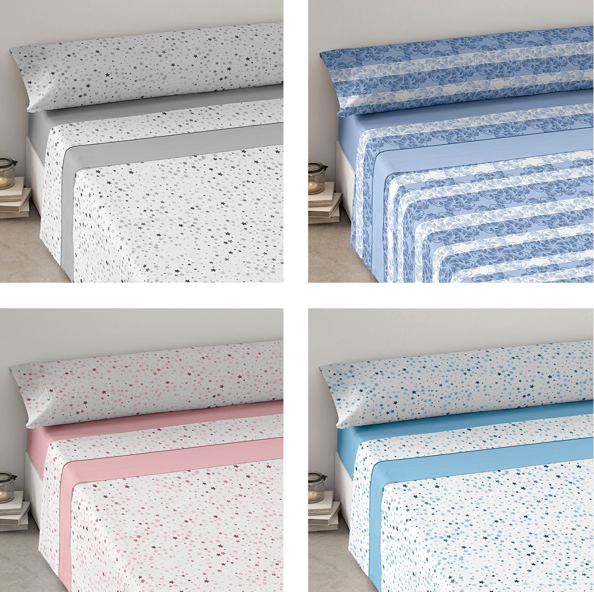 Oferta única: ¡Aprovecha el mínimo precio en este juego de sábanas con envío de estampado aleatorio!