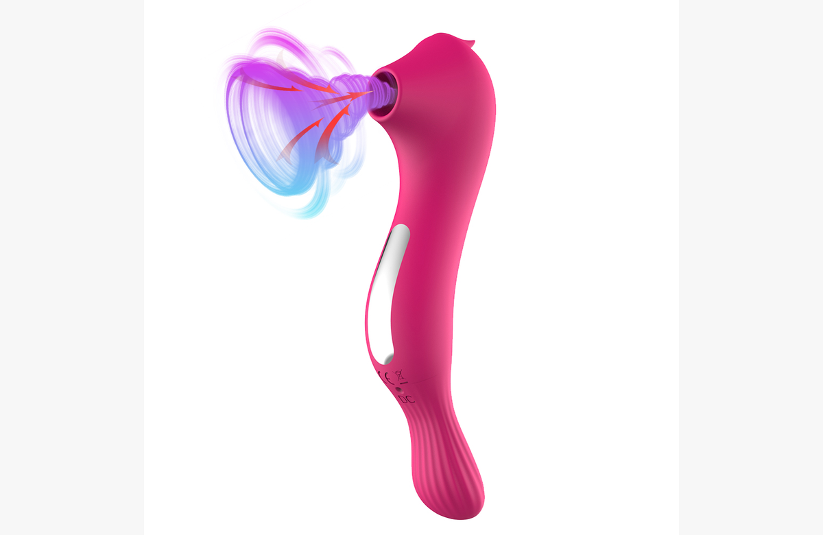 ¡Aprovecha la oferta de hoy! Vibrador de succión 2 en 1 para mujer.