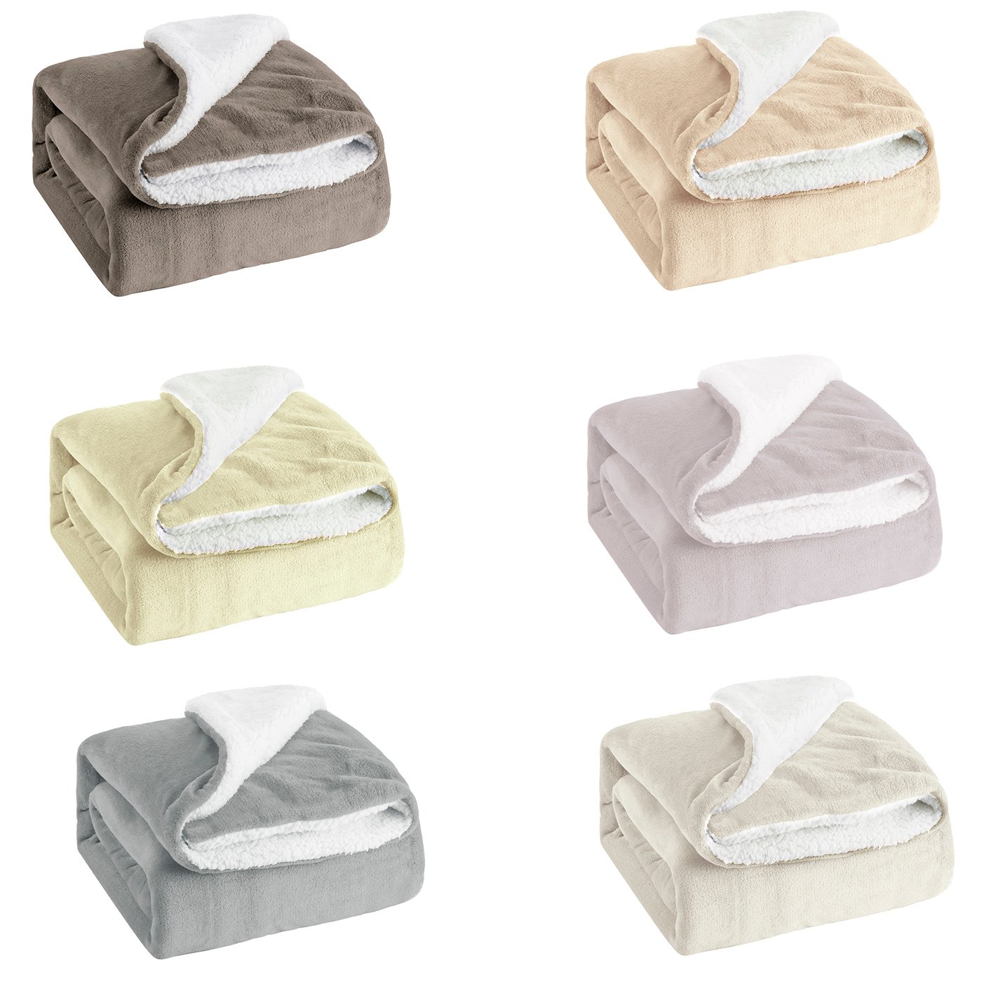 ¡Envuélvete en lujo y calidez este invierno con nuestra manta sherpa con borreguito de Mercury Home (130x160cm)!