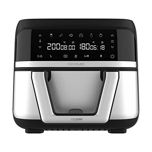 ¡Ahorra tiempo y disfruta de alimentos saludables con esta freidora Cecotec de 9L y cesta dual de última generación!