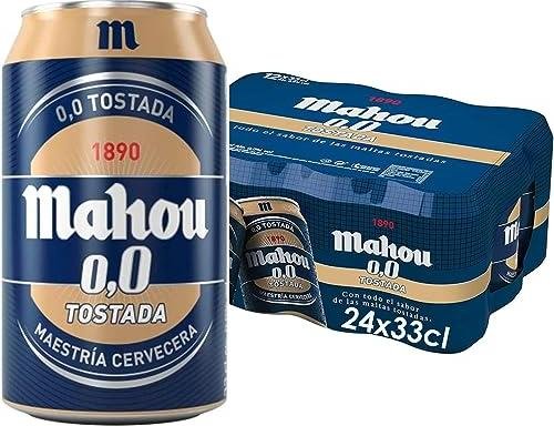 ¡Disfruta de la mejor Mahou Tostada 0,0 con nuestro irresistible pack de 24 latas!