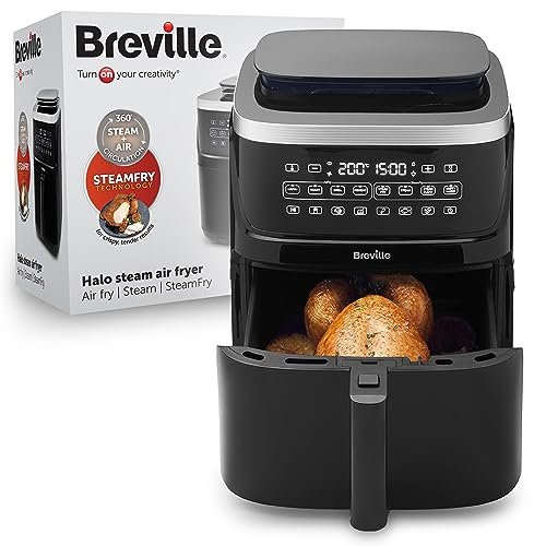¡Ahorra un 30% en la freidora de aire Breville de 7L con tecnología SteamFry y 1700W de potencia!