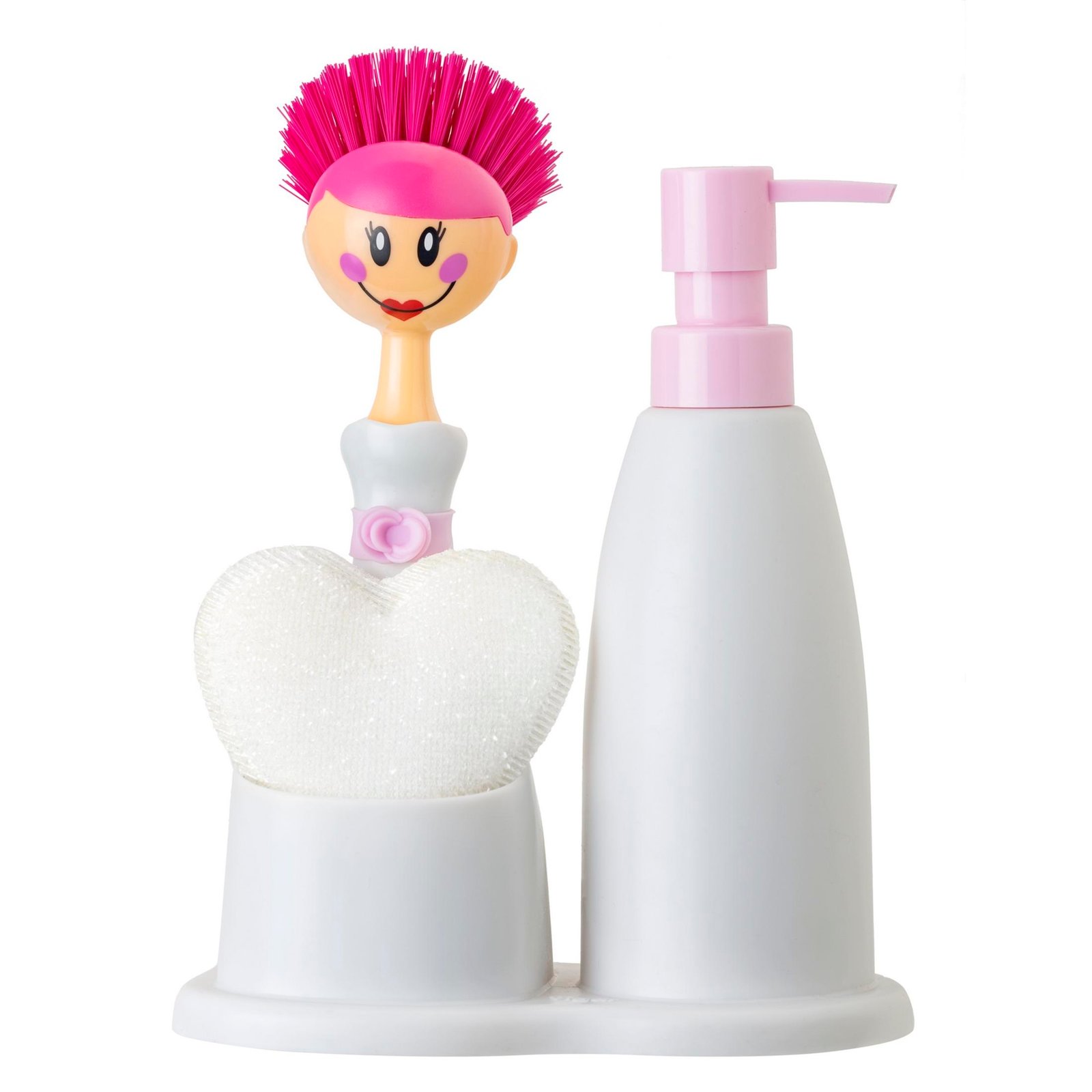 ¡Renueva tu cocina con estilo! Set de fregadero dolls gris claro con práctico dosificador de jabón