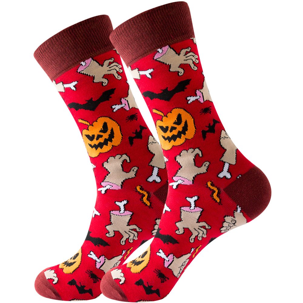 ¡Aprovecha el increíble descuento en calcetines de tubo medio para Halloween!