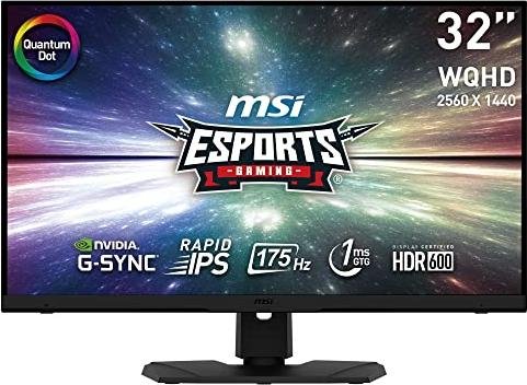 ¡Descuento épico en el monitor gaming MSI Optix de 32 WQHD con 175Hz y brillo de 600 nits!