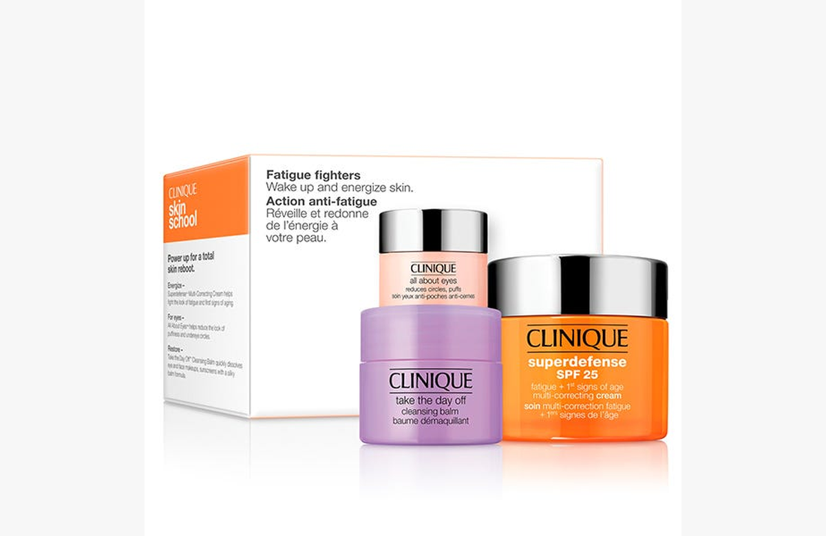 ¡Deshazte de los signos de envejecimiento con el increíble Estuche Superdefense de Clinique!