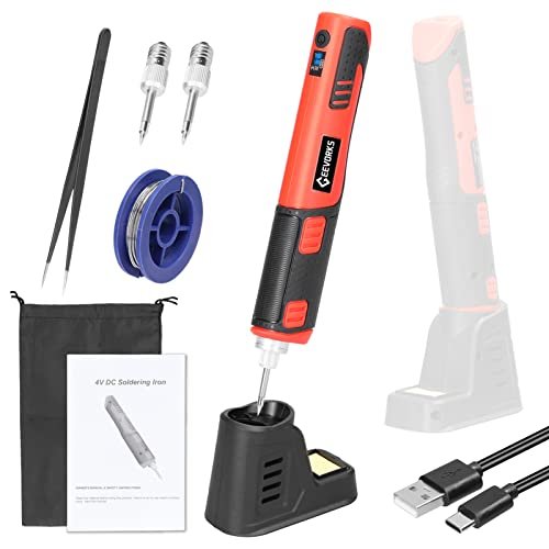 ¡Ahorra un 25% en el soldador eléctrico Geevorks con batería integrada de 2000mAh y kit de accesorios incluido!