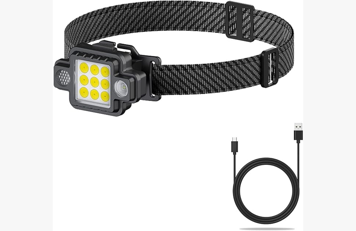 Obtén la mejor linterna frontal LED recargable: tu aliada para camping, senderismo y emergencias