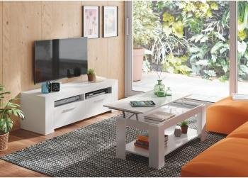 ¡Aprovecha esta oferta exclusiva y llévate el Mueble Tv FORÉS Ambit en blanco a un precio irresistible!